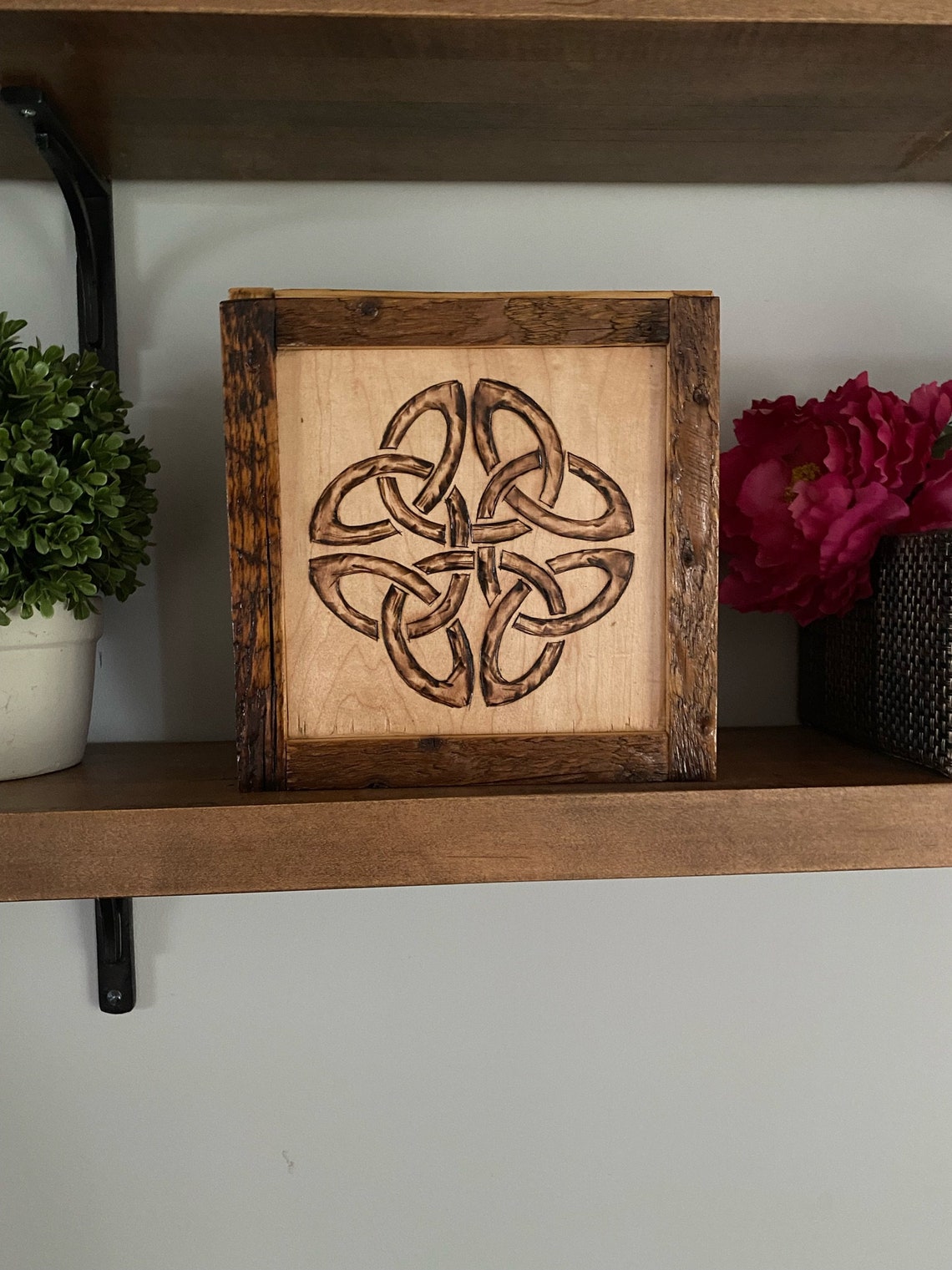 Wood Burned Celtic Knot Etsy