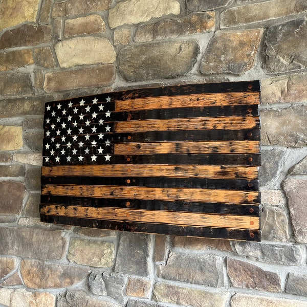 Reclaimed Wood Flag Etsy