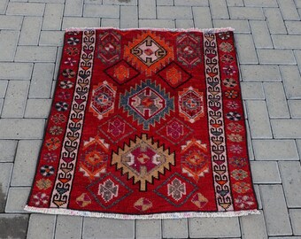 Herki Rug Vintage Rug Decorative Corridor Carpet Runner Carpet 30x137 Inches Purple Carpet Turkish Rug 6088 Antique Carpet