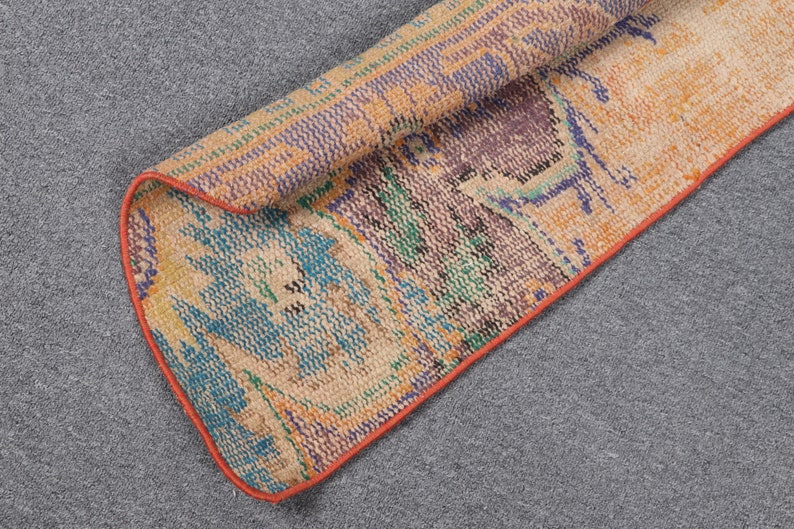 Vintage Rug, Turkish Rug, Small Rug, Round Rug, Faded Oushak Rugs, Rugs