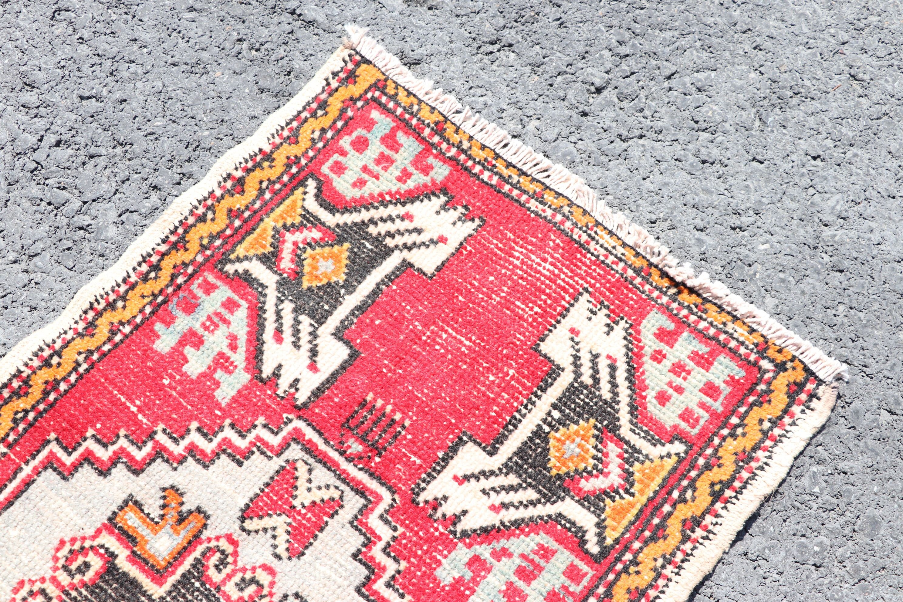 Bath Rug Turkish Rug 3x1.6 feet Vintage Rug Anatolian Rug Etsy