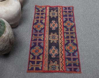 ヴィンテージ トルコ パッチワーク ラグ、78 x 165 cm、3 x 5 フィート