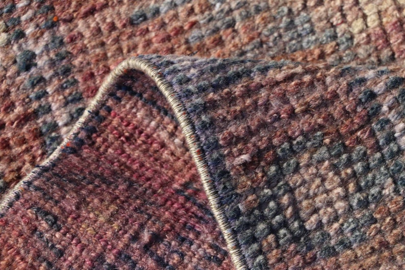 Herki Rug Vintage Rug Decorative Corridor Carpet Runner Carpet 30x137 Inches Purple Carpet Turkish Rug 6088 Antique Carpet