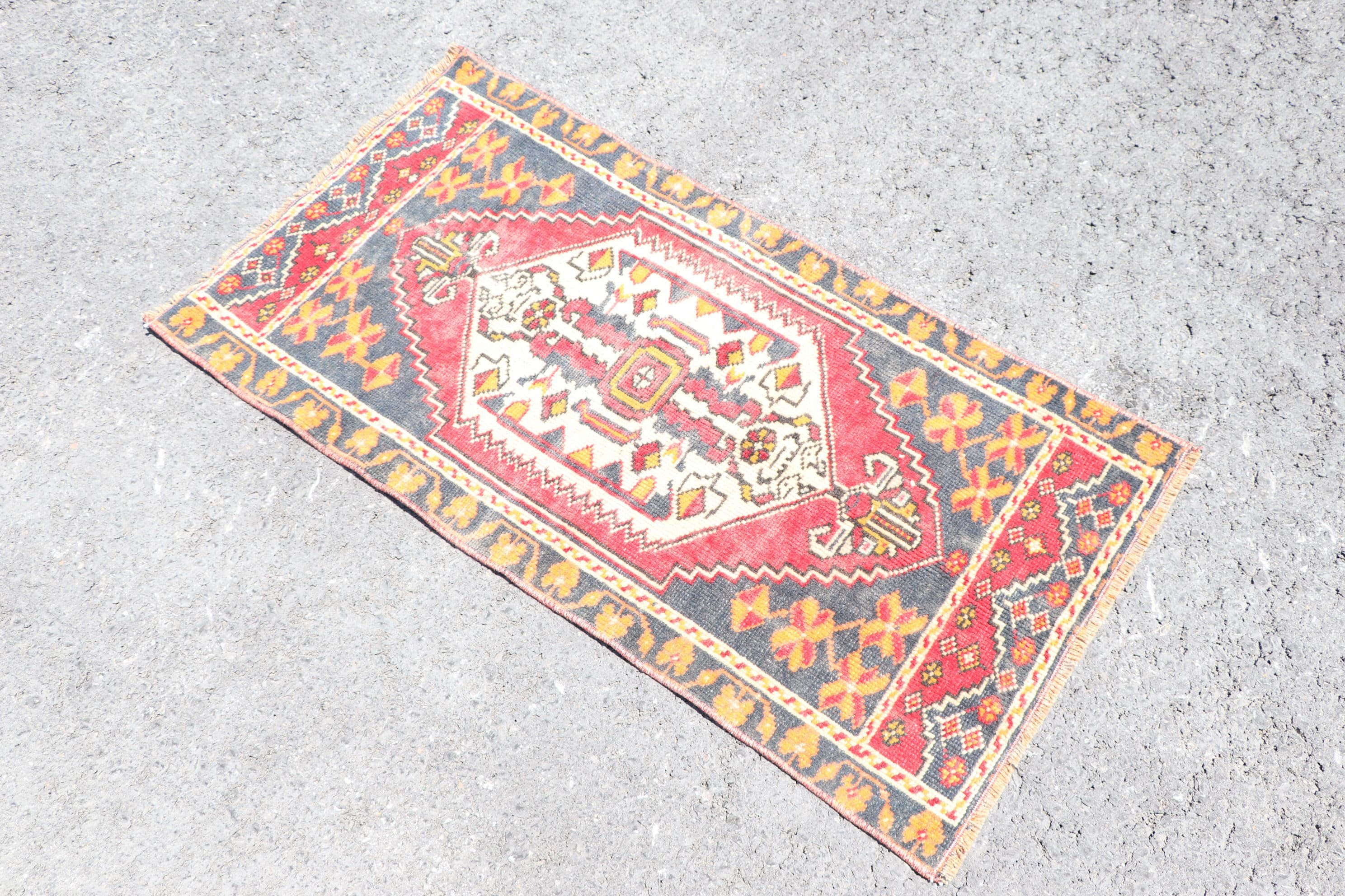Bath Rug Turkish Rug Entry Rug 3.3x1.7 feet Anatolian Etsy