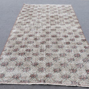 Turkish Rug, Vintage Rug, Large Carpet, Antique Rug, 67x117 inches Red Rug, Office Rug, Bedroom Rug, Handwoven Oversize Carpet,  8508