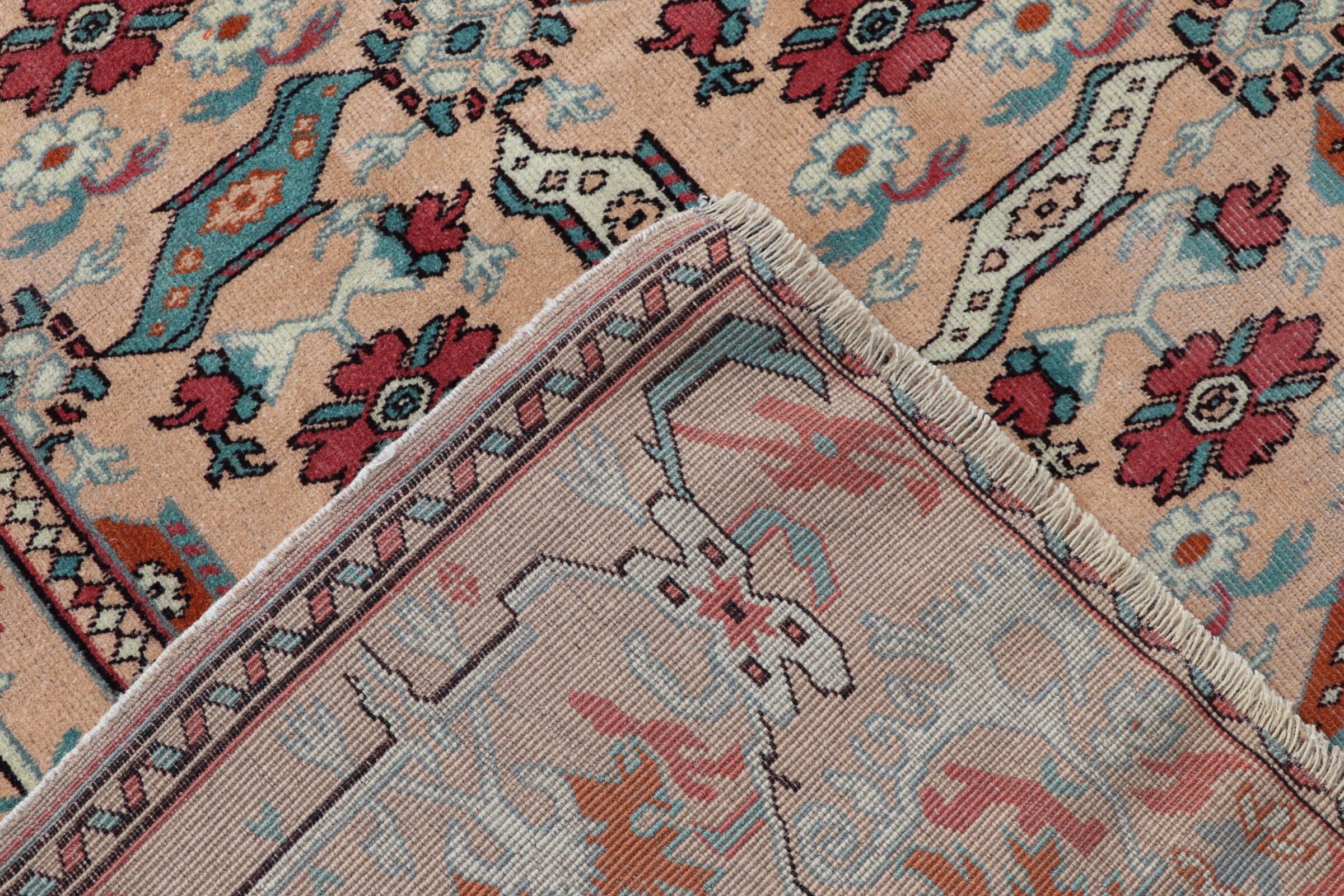 85×198 ViNTAGE TURKiSH RUG Vintage Rug, Area Carpet, Turkish Rug, Oushak Carpet, 63x85