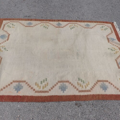 Area Rug, Turkish Rug, Vintage Rug, Home Decor Carpet, 55x71 inches Beige Rug, Turkey Floor Rug, Outdoor Rug, Bedroom Rug, shops 7298
