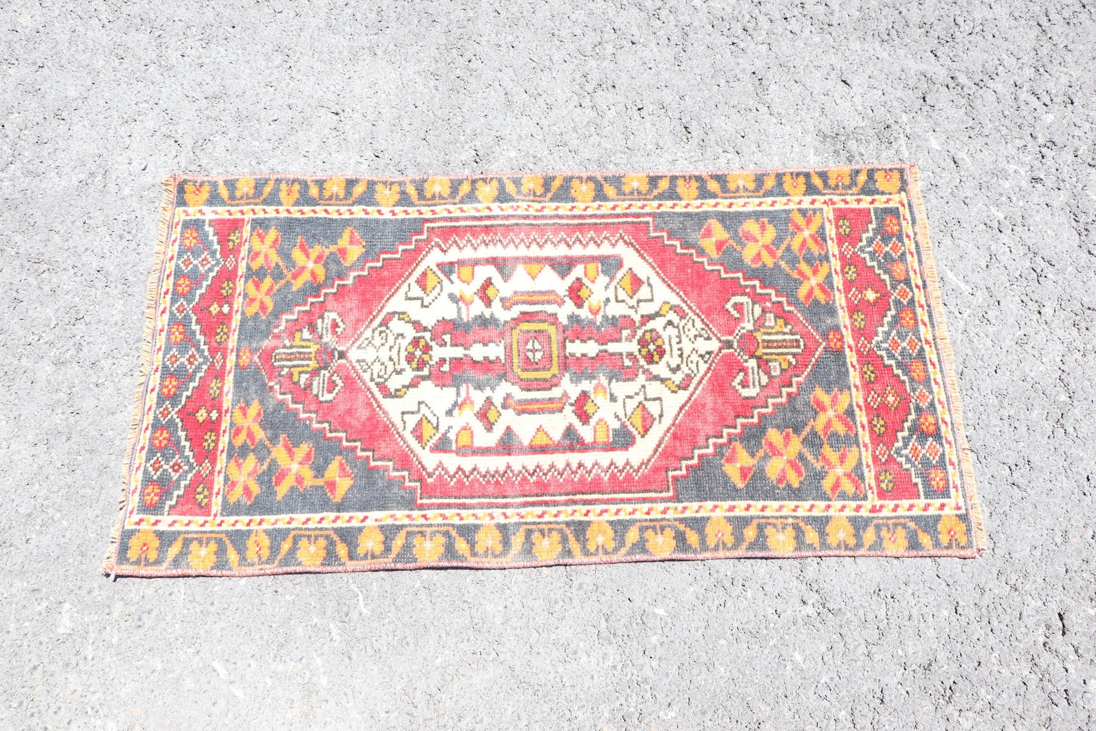 Bath Rug Turkish Rug Entry Rug 3.3x1.7 feet Anatolian Etsy