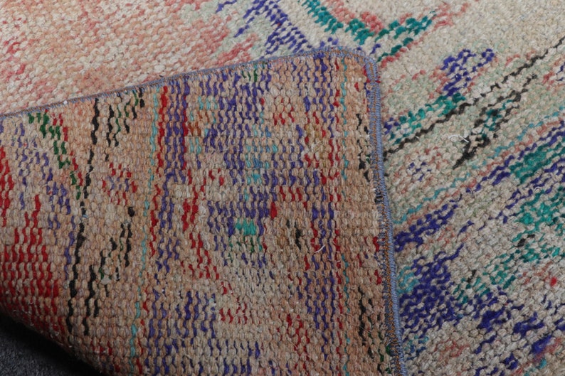 Round Rug, Small Rugs, Vintage Rug, Turkish Rug, Muted Oushak Rug, Rugs