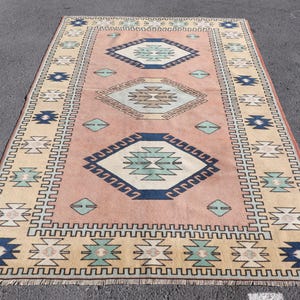 Vintage Turkish Kilim Rug 156x234cm 5x8ft
