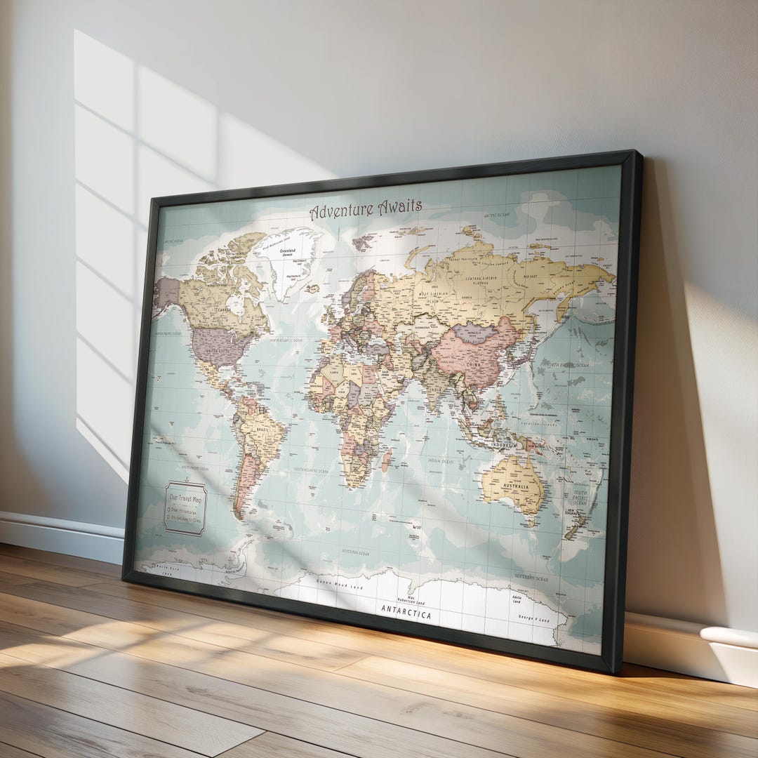 Push Pin World Map Custom Travel - Il 1080xN.6185755012 Ckby 