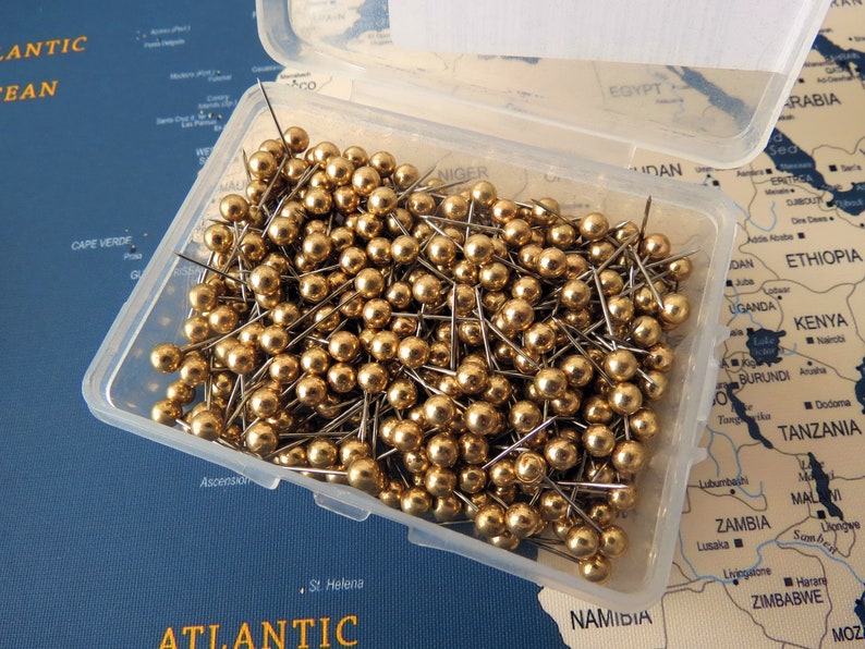 Push Pins for Map Colorful Push Pin Custom Push Pins 50 Etsy