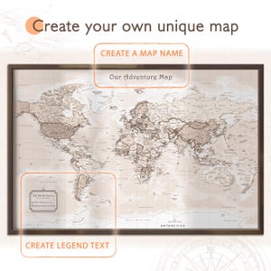 Personalized map title text example