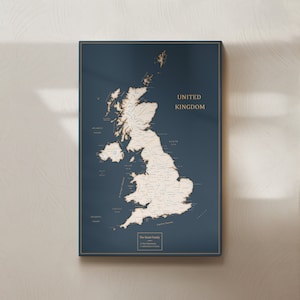 Große Landkarte Großbritannien & Irland – Anstecknadel – Britische Inseln als Reisegeschenk