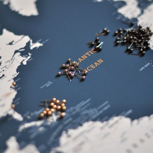 Pins für die Weltkarte