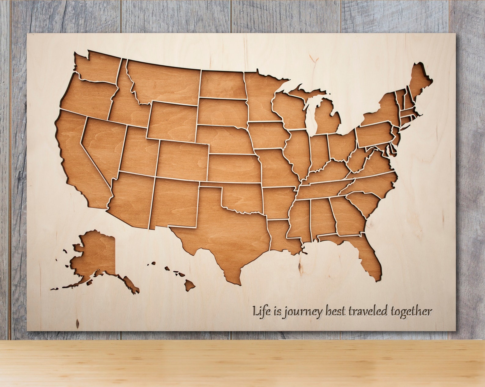 Custom Wooden Map Wooden Map of - Il 1588xN.2067090528 Q8of