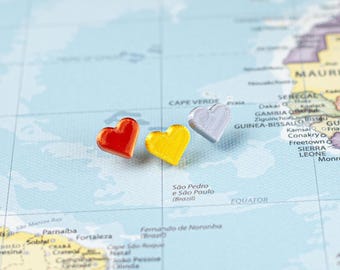 Heart Push Pin – 3D Map Pins for Loved Places