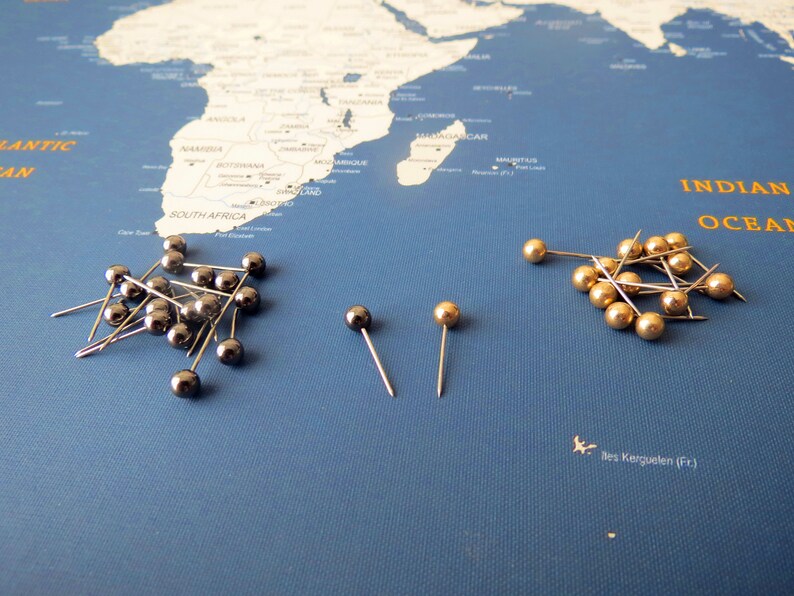Push Pins for Map Colorful Push Pin Custom Push Pins 50 Etsy