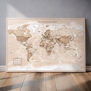 Weltkarte, Pinnwand, personalisiertes Reisegeschenk