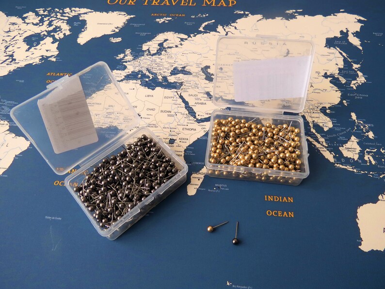 Push Pins for Map Colorful Push Pin Custom Push Pins 50 Etsy