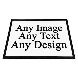 Personalised Any Image / Text / Design Rubber Doormat