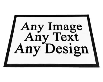 Personalised Any Image / Text / Design Rubber Doormat