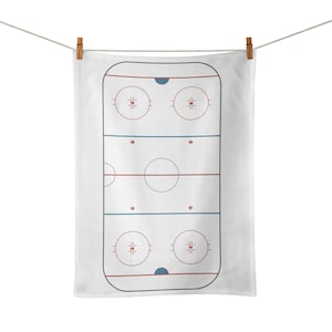 Ice Hockey Rink Tea Towel