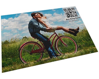 Personalised Song & Album Music Keepsake (QR Code) 1000 Piece Jigsaw Puzzle