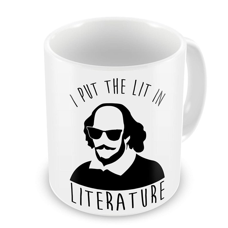 I Put The Lit In Literature Funny Novelty Gift Mug image 1