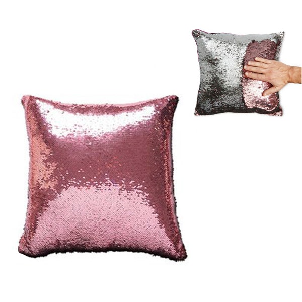 Pailletten-Pink / Silber enthüllen magische Kissenhülle