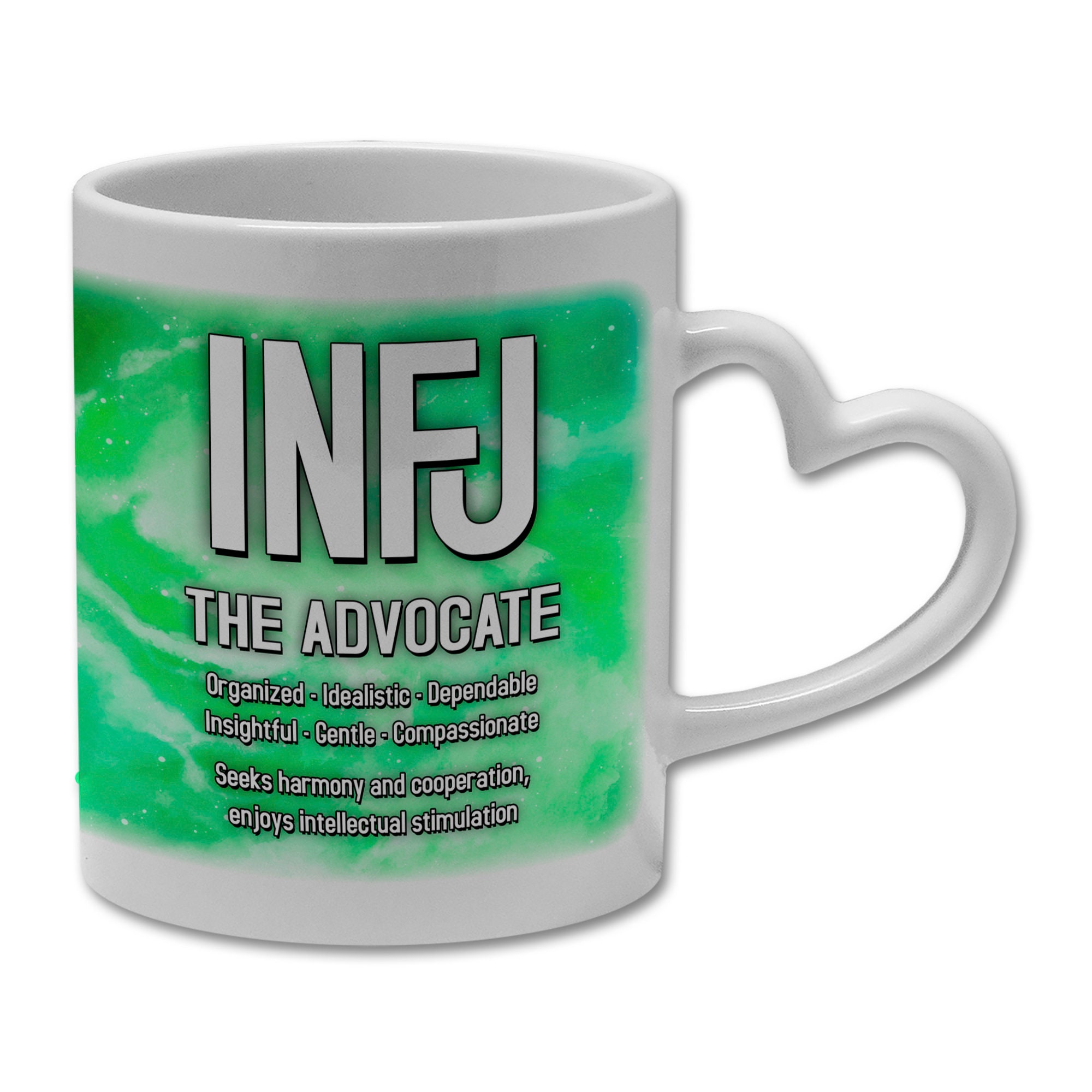 INFJ Personality Type Novelty Psychology Gift Mug w/ Heart Etsy