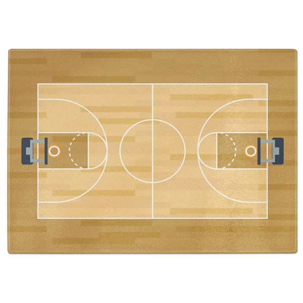 Basketball Court Tempered Glass Chopping Board Variations