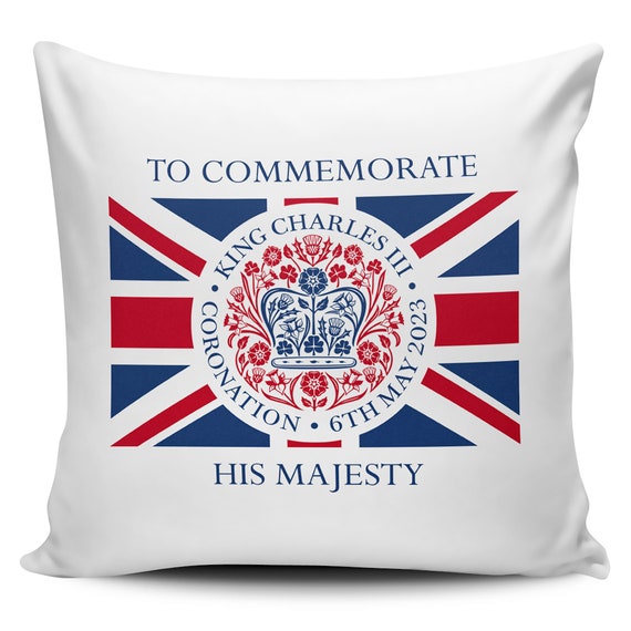 To Commemorate King Charles III Coronation 2023 Novelty Cushion