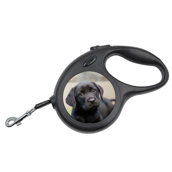 Personalised (Any Image/Text) Pet Leash - Black