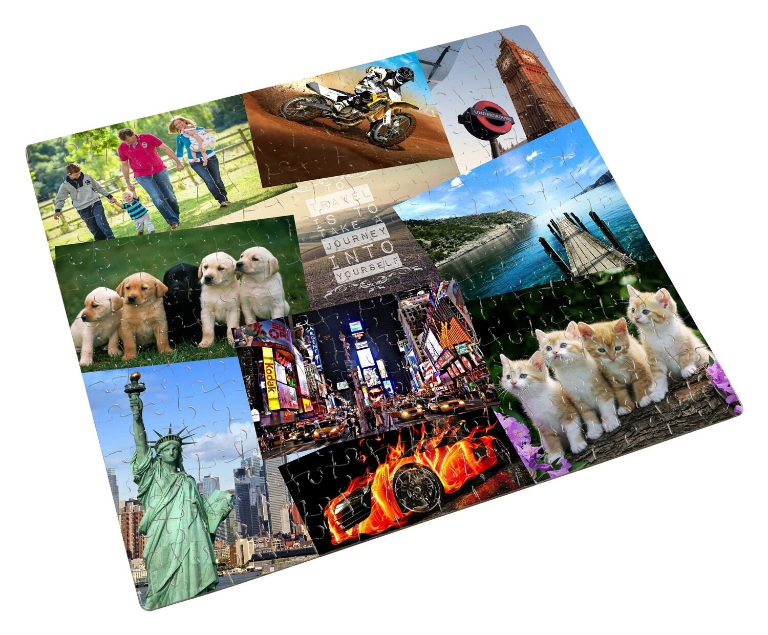 Personalised Collage 300 Piece Jigsaw Puzzle Any Images & Text Etsy UK