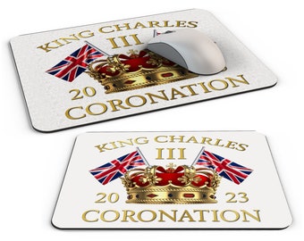 King Charles III 2023 Coronation Novelty Gift PC Mousemat