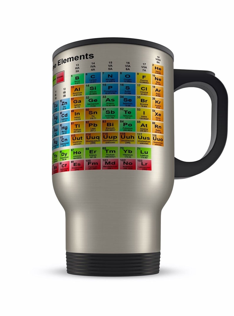 14oz Periodic Table of the Elements Novelty Gift Aluminium Etsy