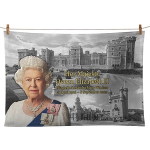 Her Majesty Queen Elizabeth II Novelty Tea Towel