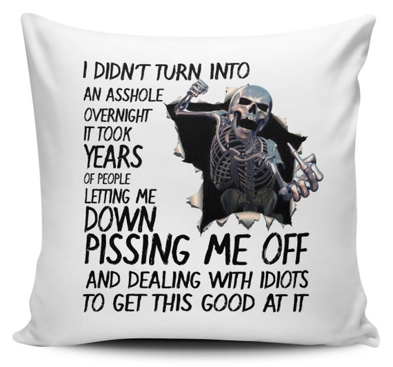 I DIDNT TURN INTO AN ASSHOLE OVERNIGHT HOODIE rude hoody funny birthday gift