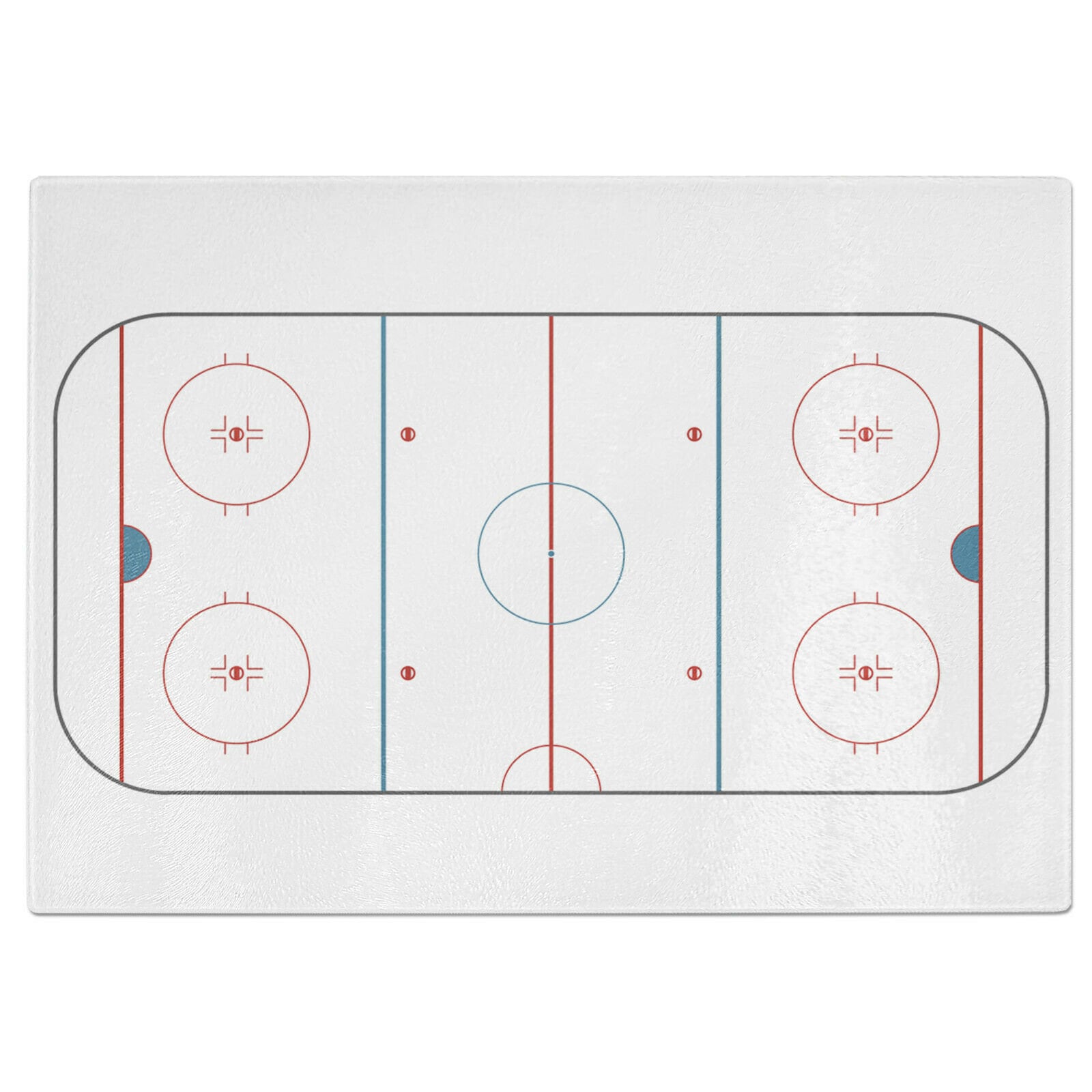 Ice Hockey Rink Tempered Glass Chopping Board Variations Etsy