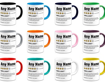 Personalised Boyfriend/Girlfriend & Partner Review Funny Novelty Gift Mug - Variation