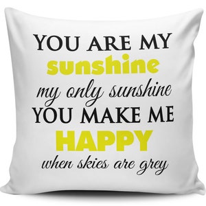 You Are My Sunshine Cushion Cover - Variation