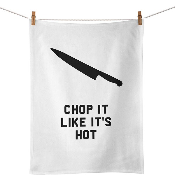 Funny Kitchen Song Lyrics Chop It Like It's Hot Tea Towel