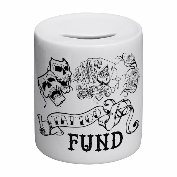 Fonds de tatouage Nouveauté Boîte à monnaie en céramique