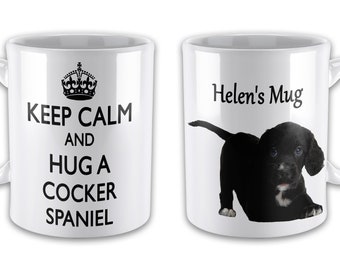 black cocker spaniel mug