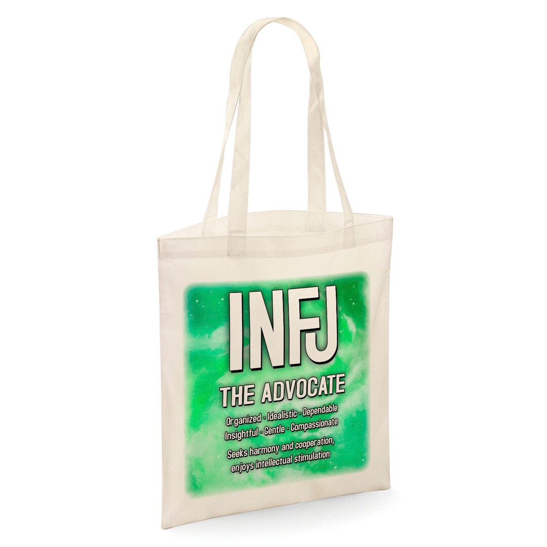 INFJ Personality Type Novelty Psychology Tote Shopper Bag Etsy