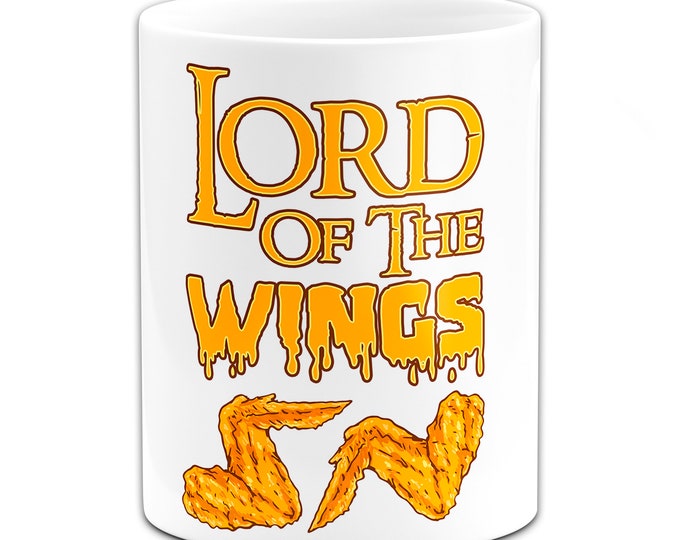 Lord Of The Wings Funny Chicken Ceramic Pencil Holder / Caddy / Pot
