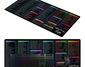 XXL Windows Office Word Edge Shortcut Keys Computer PC Gaming Mousemat