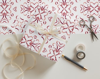 Hearts 3 Wrapping paper sheets