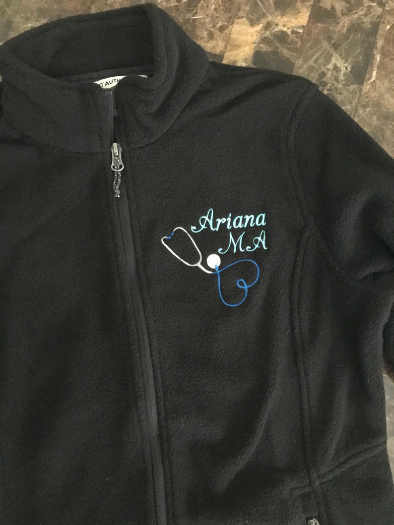 Medical Assistant Fleece Nursing Jacket Nursing Student Gift Etsy